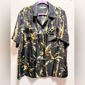 SIMKHAI Men's Connor Silk Camp Shirt